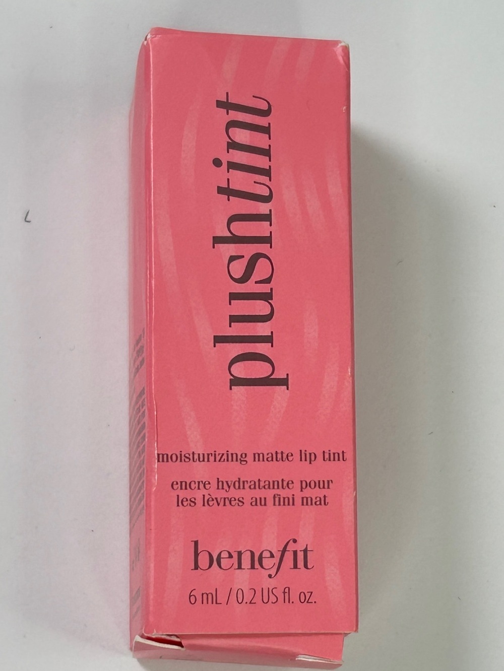 Benefit Cosmetics Plushtint Moisturizing Matte Lip Tint – 02 Cream Puff – NIB